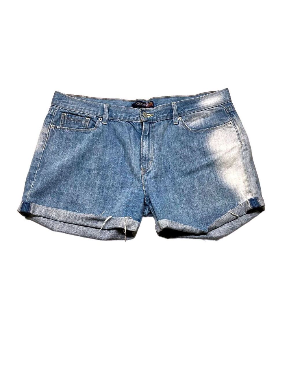 Levi's Blue Denim Shorts with Rolled Hem Size 17